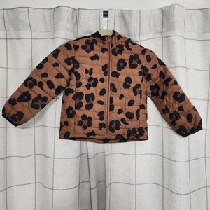 Gap Kids Girls Leopard Print Coat Size XS